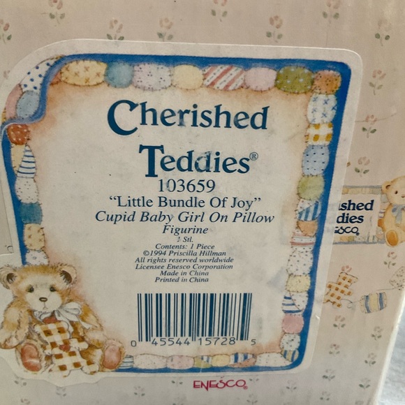 NIB CHERISHED TEDDIES 103659 LITTLE BUNDLE OF JOY - Picture 7 of 10
